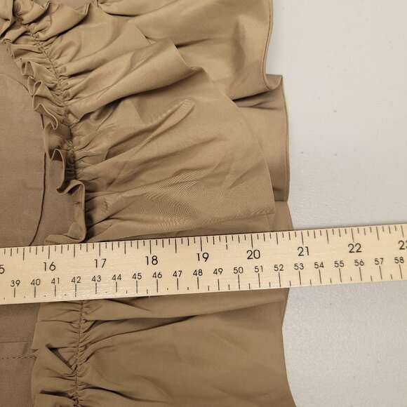 NWT J.Crew Womens Ruffle Chino Jacket Lined - Picture 6 of 11